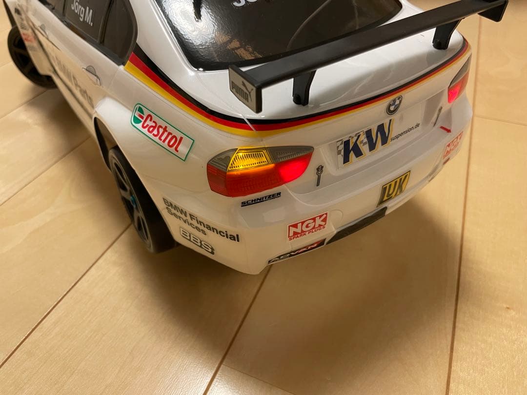 未走行　作成済み　タミヤ　BMW 320si ライトユニット組み込み