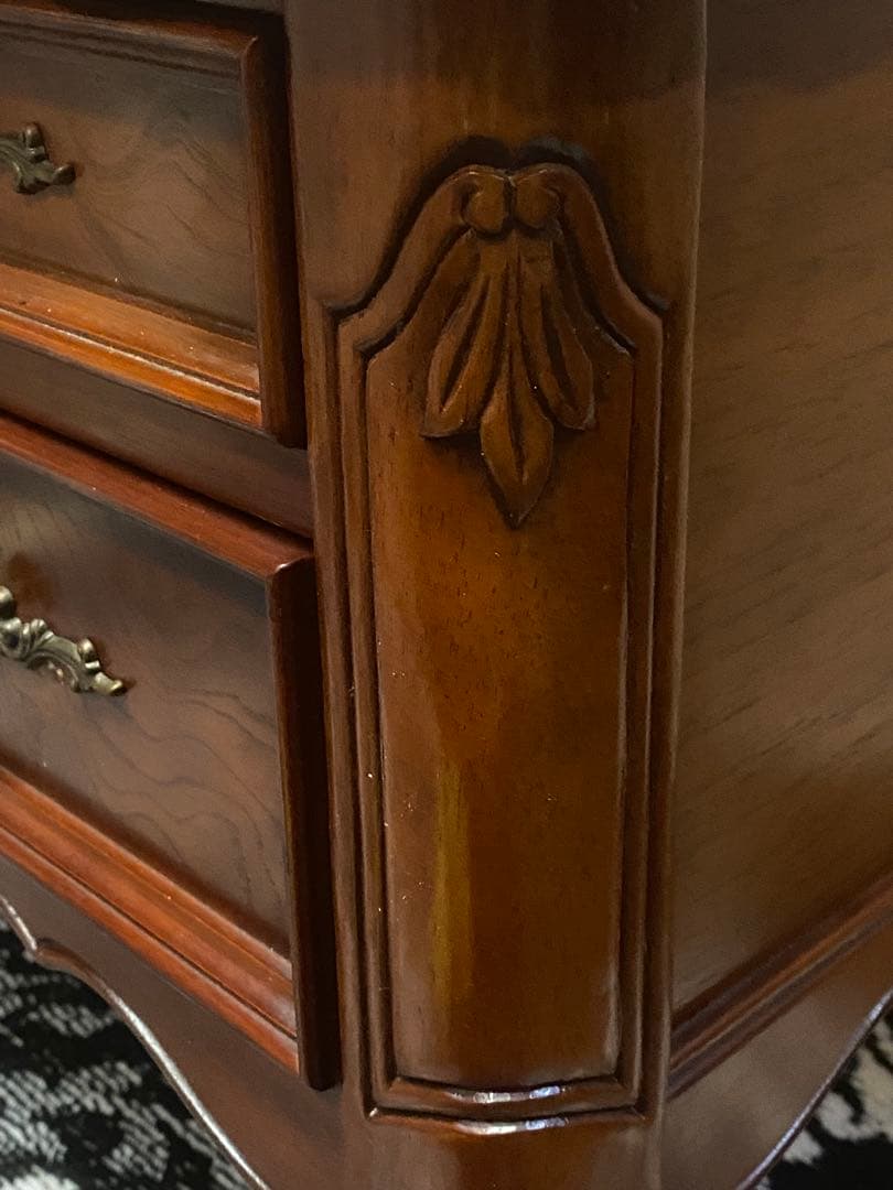 最高級♦️猫脚 彫刻 象嵌♦️希少 アンティーク プレジデント 両袖