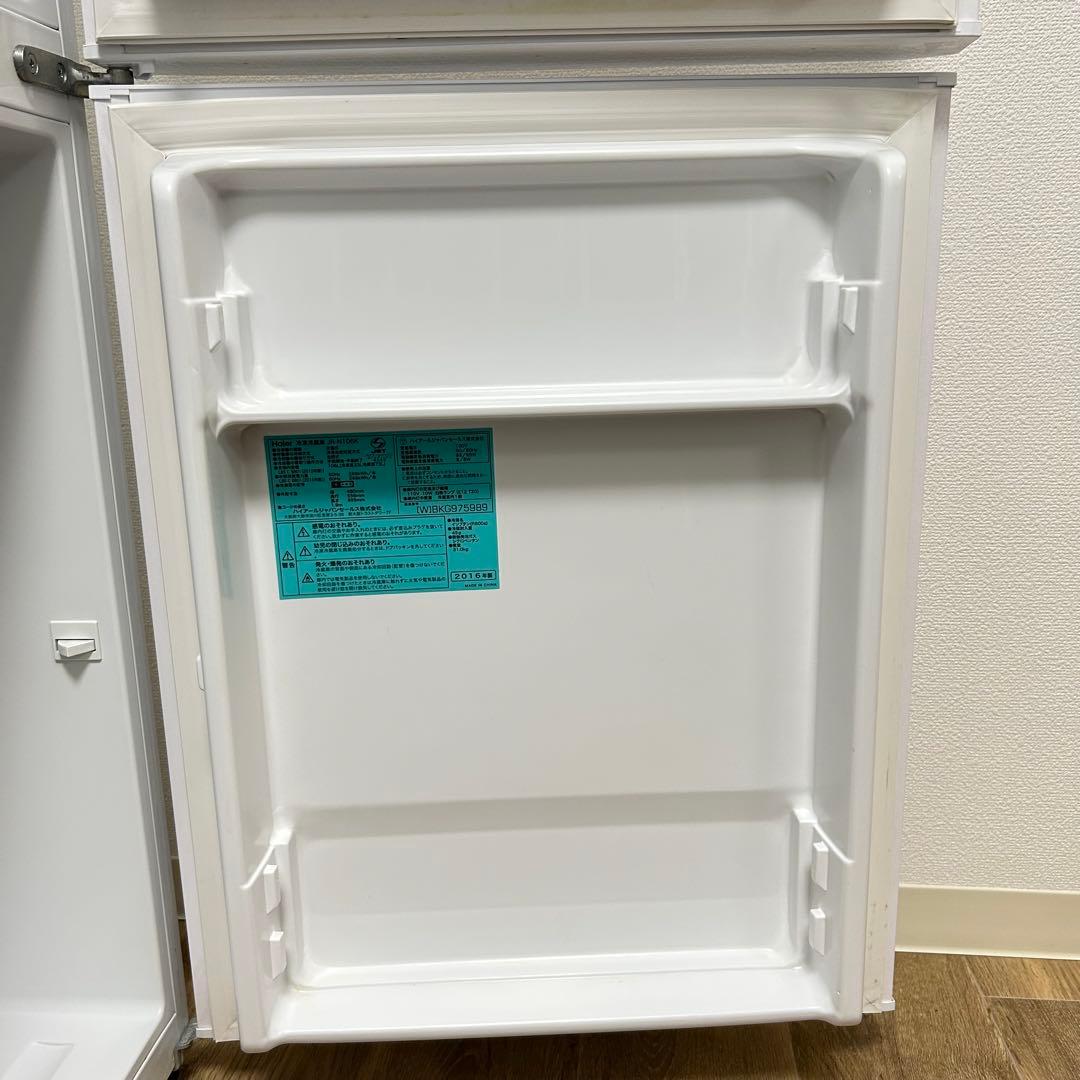 【激安送料込5日まで】Haier 2ドア冷蔵庫 106L 2016年製 白