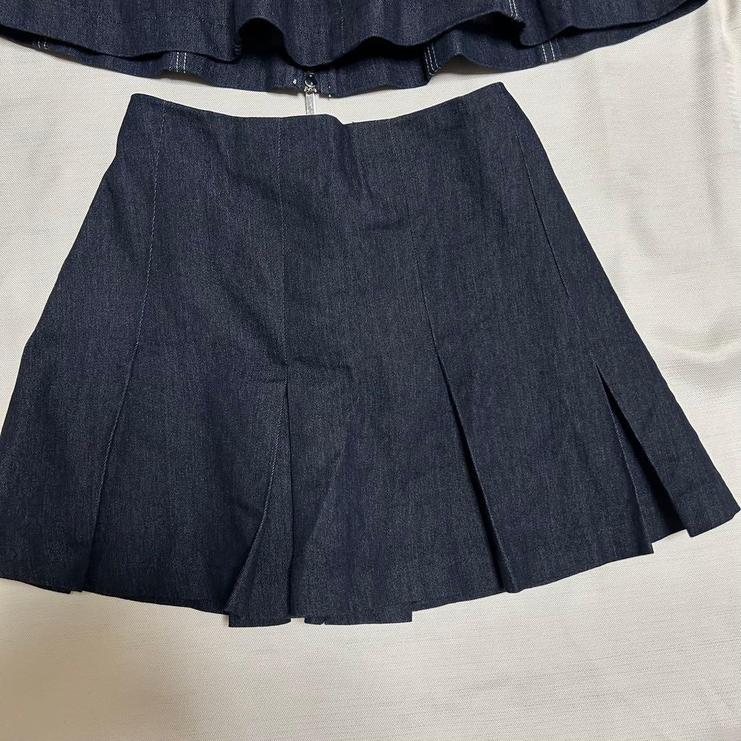 Micha 　　　デニムナイトドレス ジッパー付き フレア