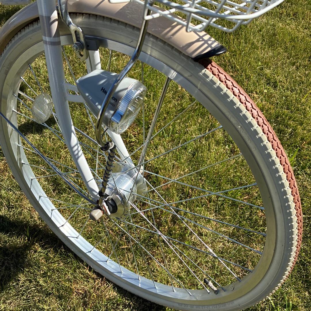 【専用】【手渡し限定】子供用自転車 ホワイト フロントバスケット付き 24インチ