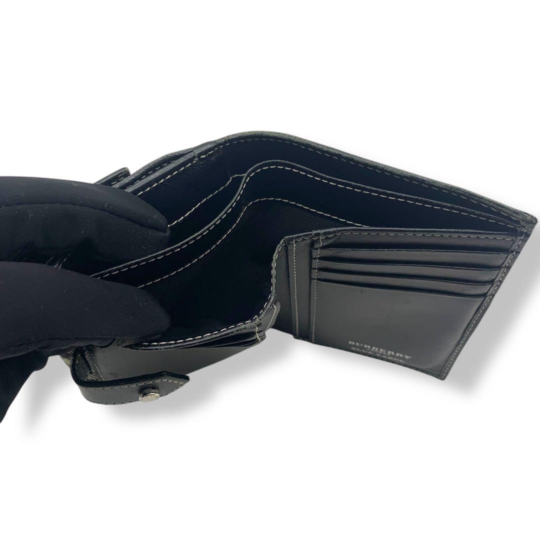 Burberry Blue Label チェック柄 二つ折り財布