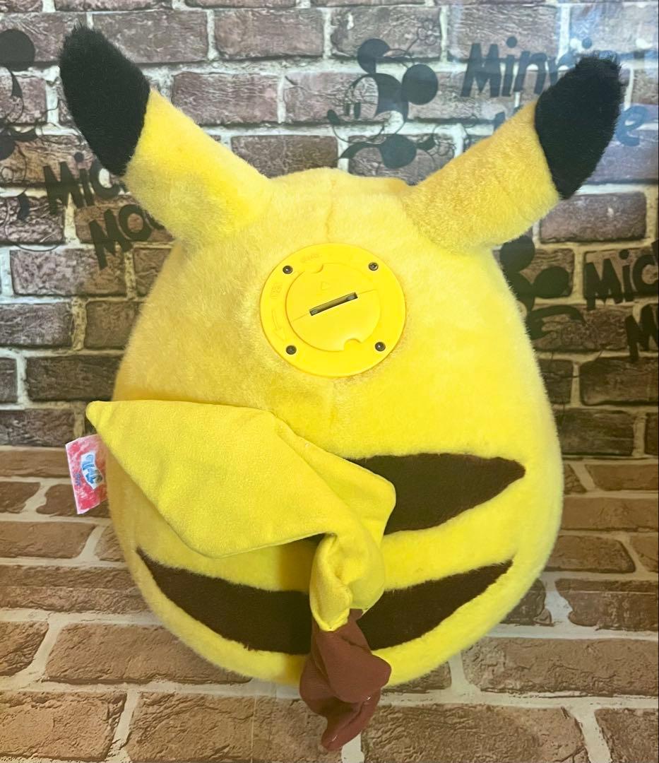 希少 ポケモン 明治 カール懸賞当選品　ピカチュウおしゃべり貯金箱　等身大