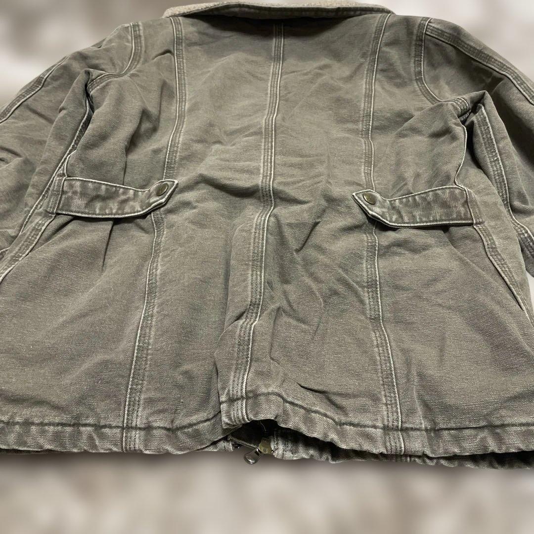 ド*君様 メキシコ製 Carhartt ダックジャケット モスグリーン サイズM