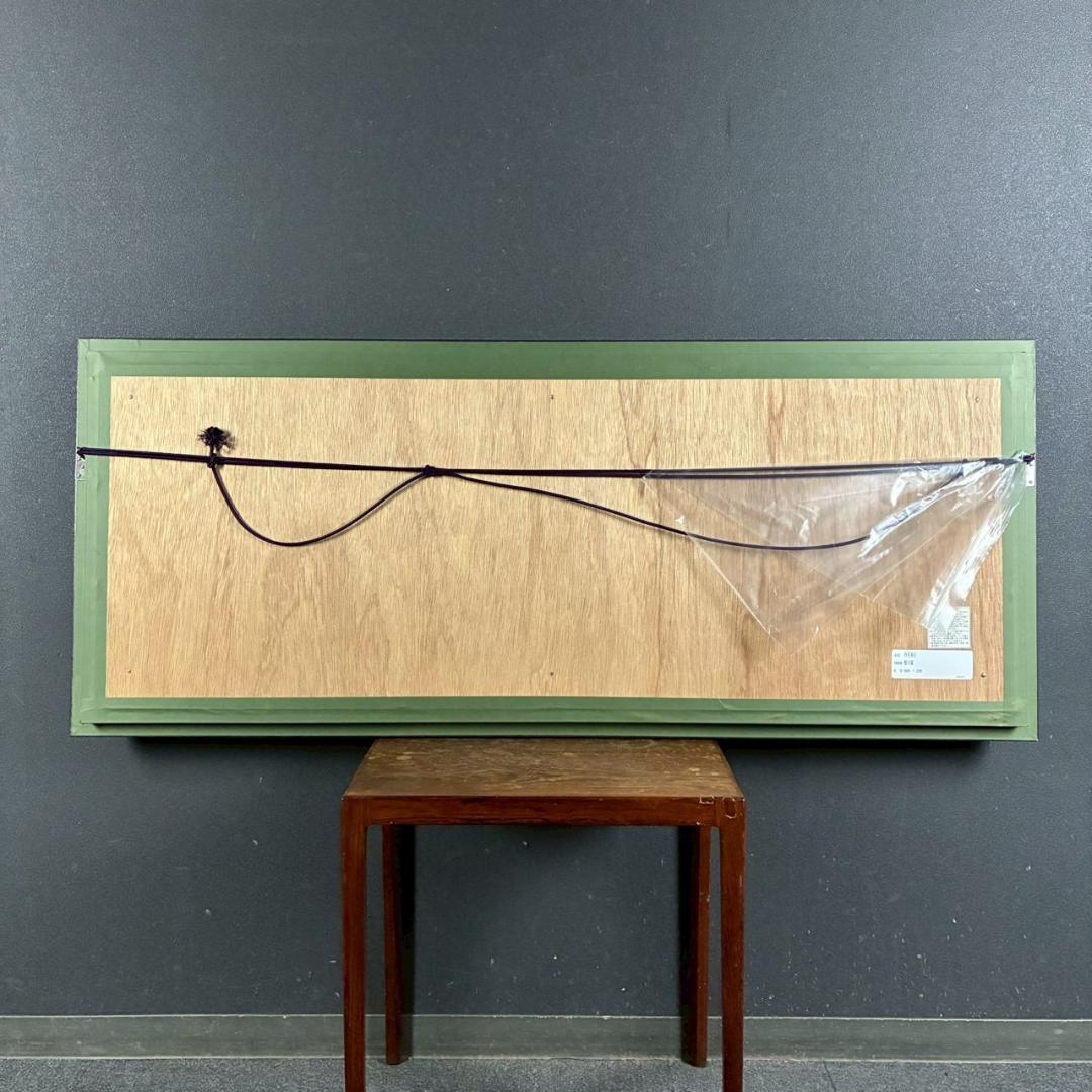 【うに】美品 内尾和正「憶の露」キャンバスジークレー 大作 直筆サイン入