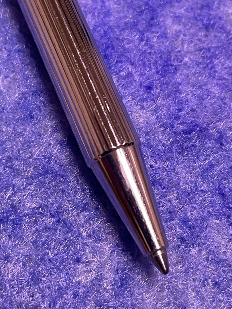 美品カルティエビンテージツイスト式マストボールペンシルバー 黒インク