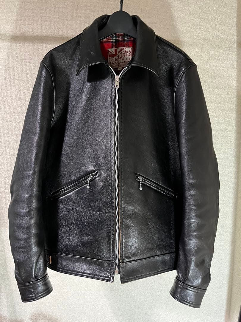 アディクトクローズ ライダース ジャケット AD-00 HORSE 茶芯　40 アディクトクローズ ライダース ジャケット AD-00 HORSE 茶芯 40