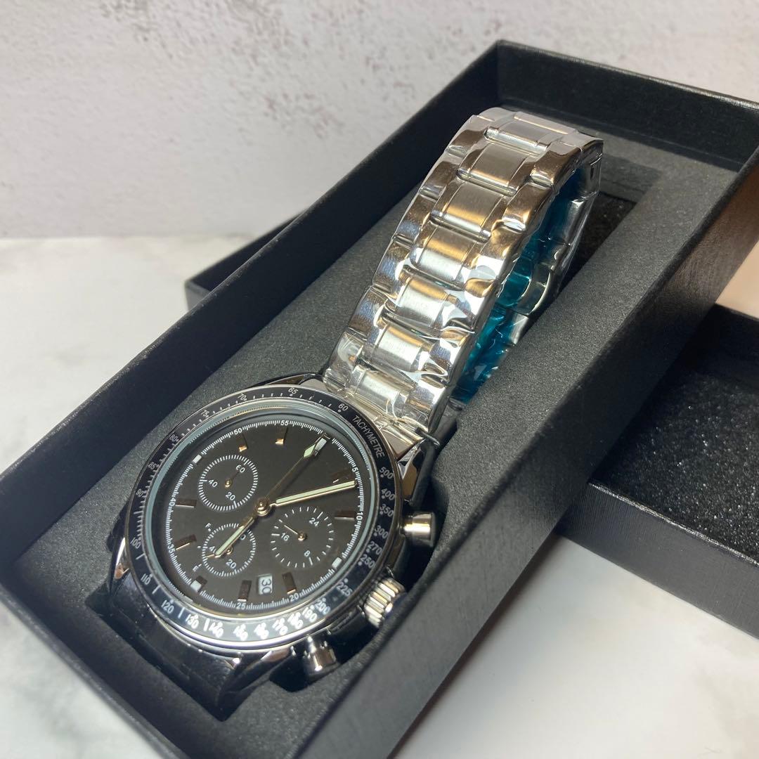 新春値下げ1000円引★ノーロゴ クロノグラフ カスタムウォッチ オマージュ
