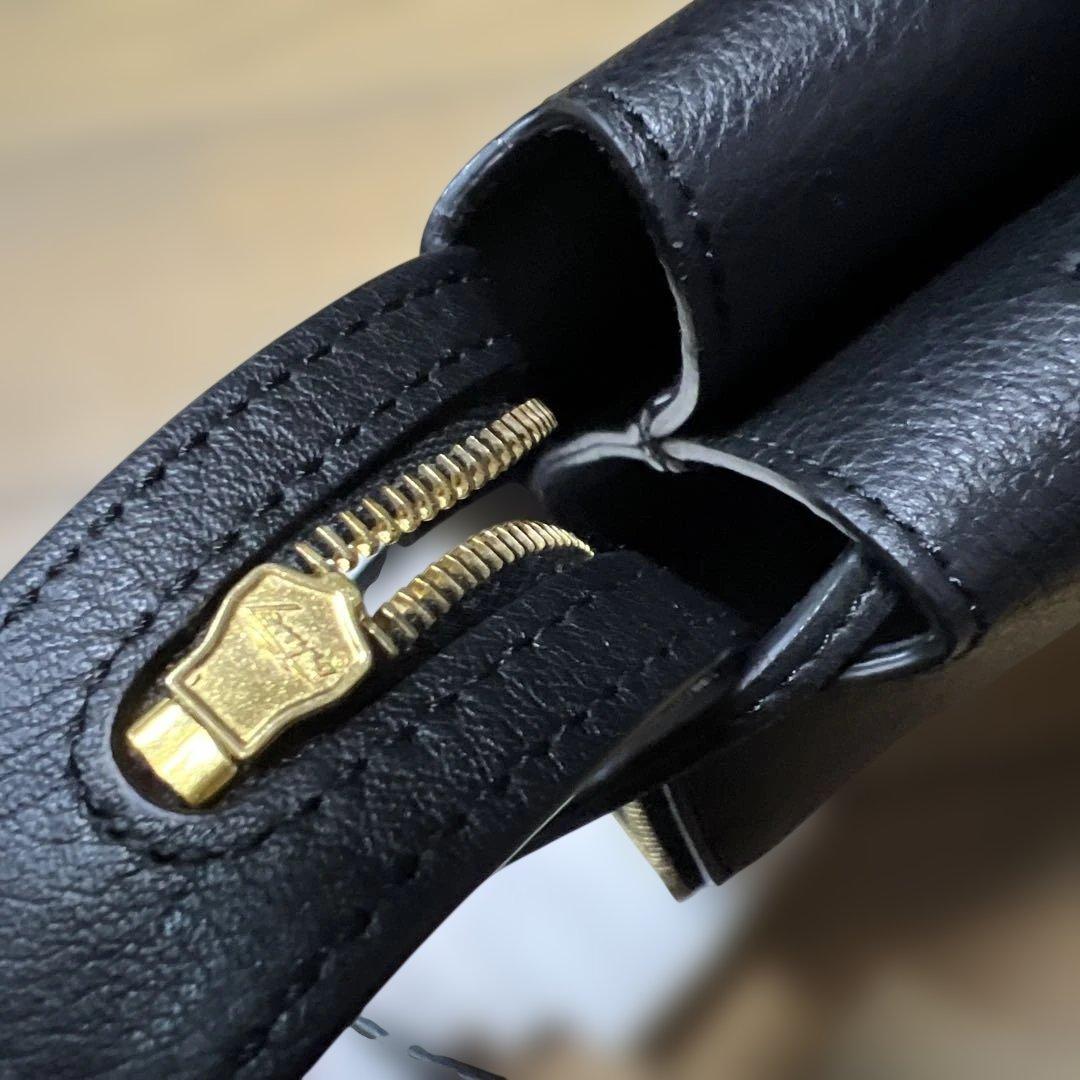 THE ROW nu mini twinブラックレザー ショルダーバッグ