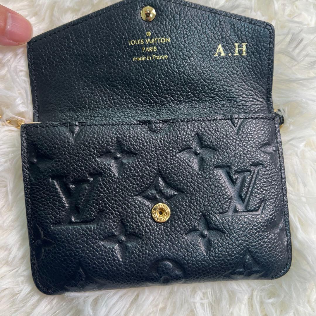 ルイヴィトン　ポシェットクレ　アンプラント　ブラック　ケース