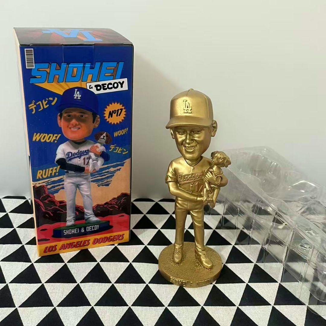 激レア 大谷翔平 デコピン ゴールド ボブルヘッド 来場者限定 - メルカリ