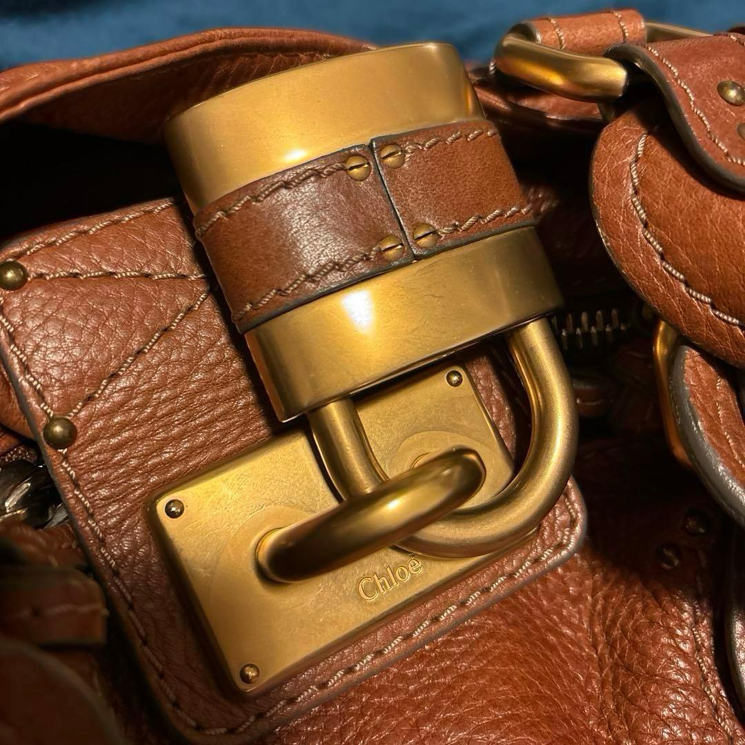 Chloé パディントン　 ブラウンレザー ハンドバッグ