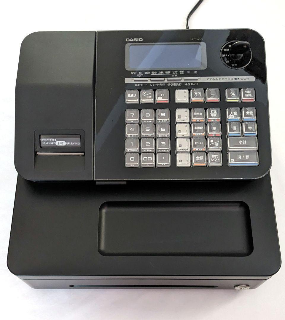 SR-S200 BK カシオ レジスター レジ CASIO 黒 電子 CASIO カシオ 電子