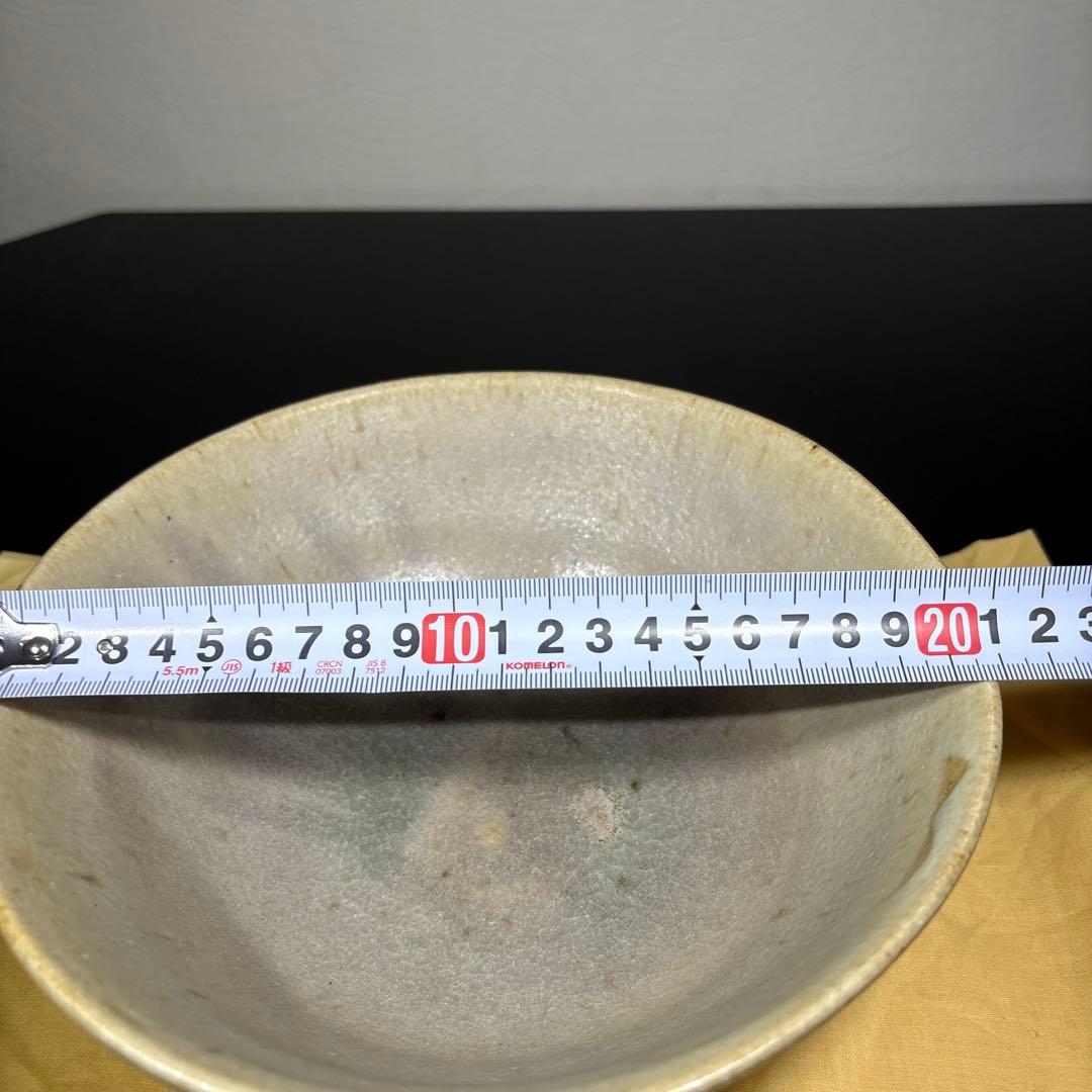 人間国宝　加藤孝造　灰釉深鉢　経約21センチ