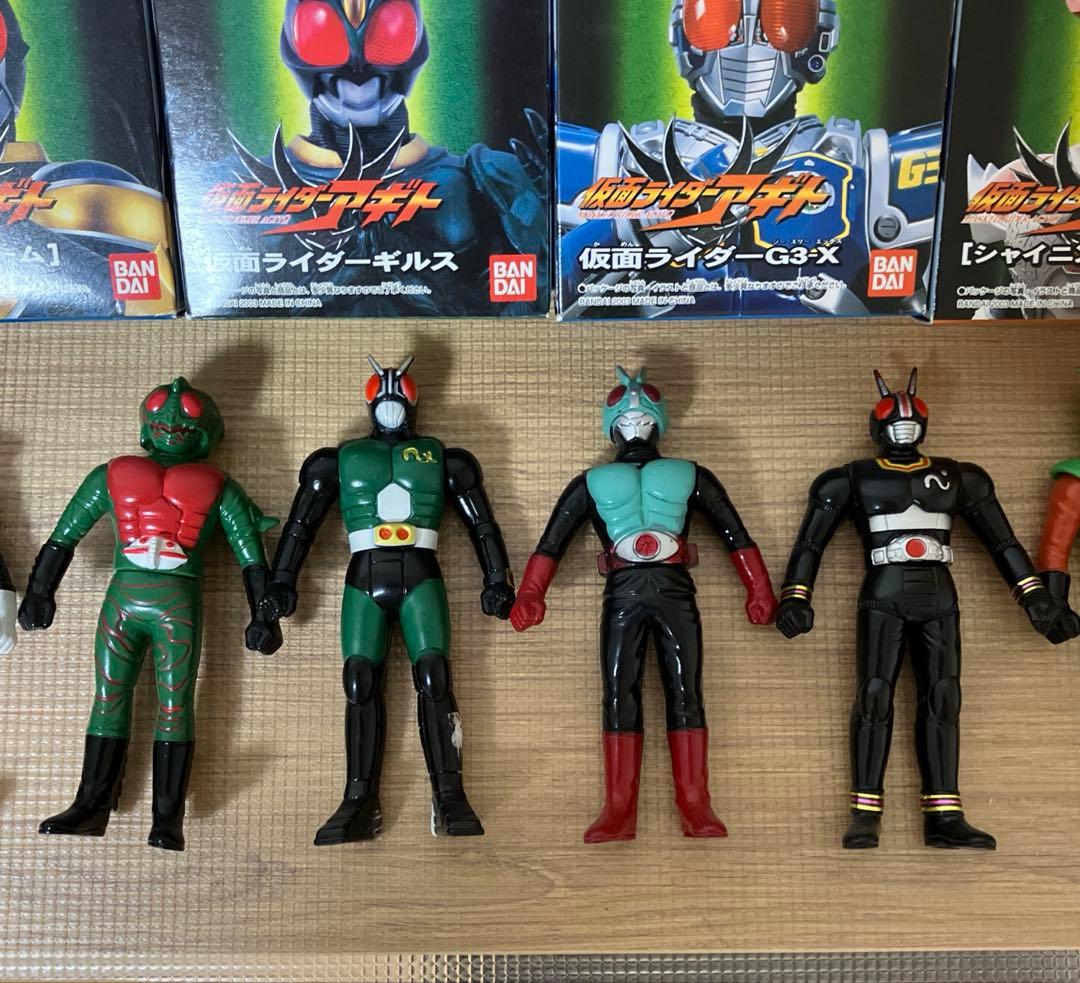 仮面ライダー ライダーヒーローシリーズ ソフビ 箱入り30体 箱無し10体