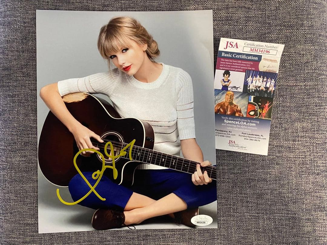 テイラースウィフト直筆サイン