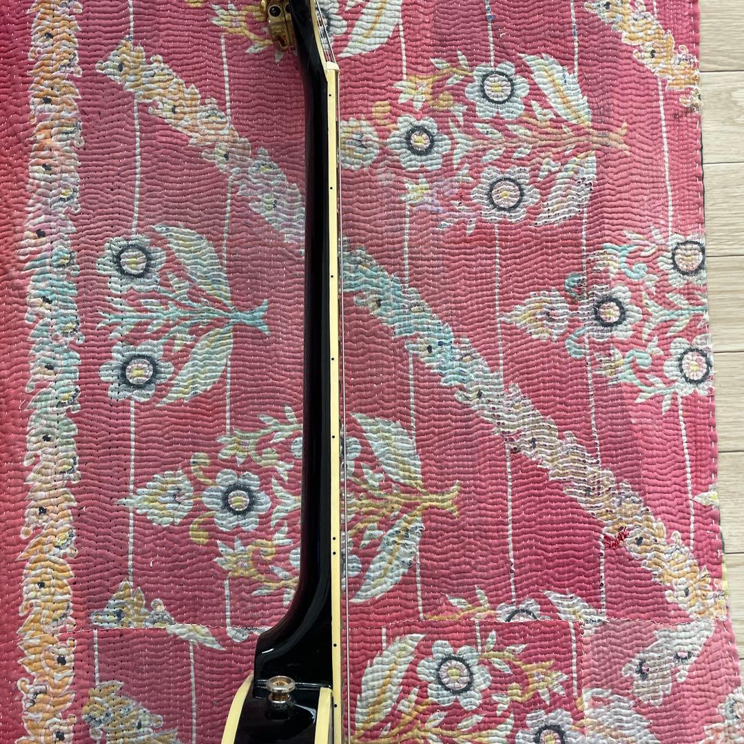 エピフォン　レスポールカスタム ブラック　ネック折れ補修あり