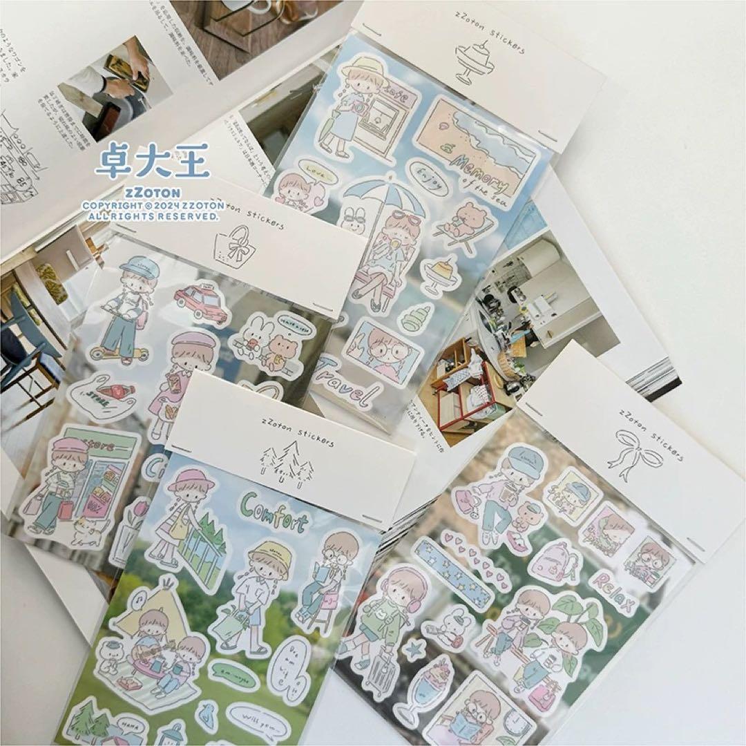 海外作家 molinta シールシート ステッカー 4種【NO.1838】 - メルカリ