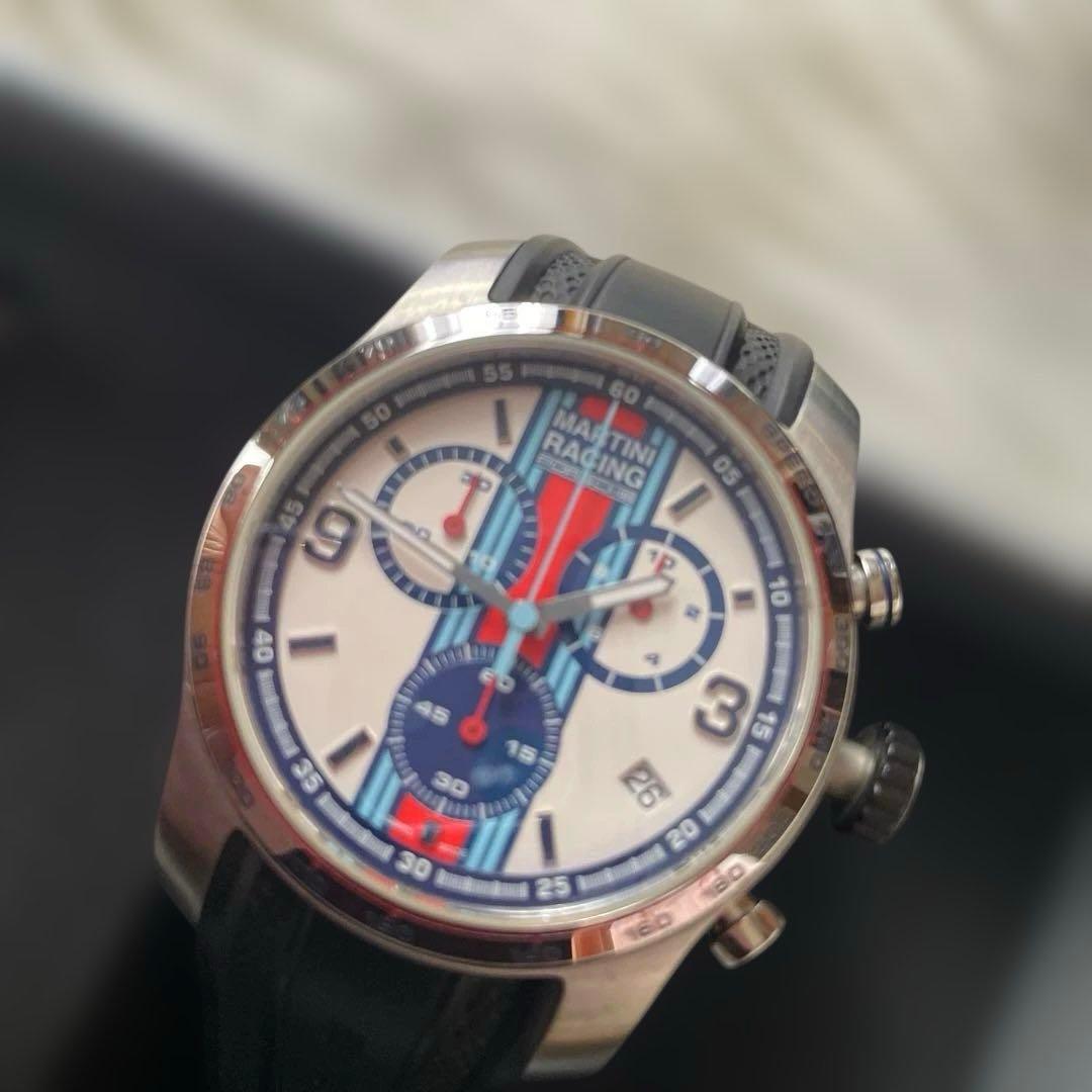 【新品未使用】ポルシェ時計　Martini Racing クロノグラフ腕時計