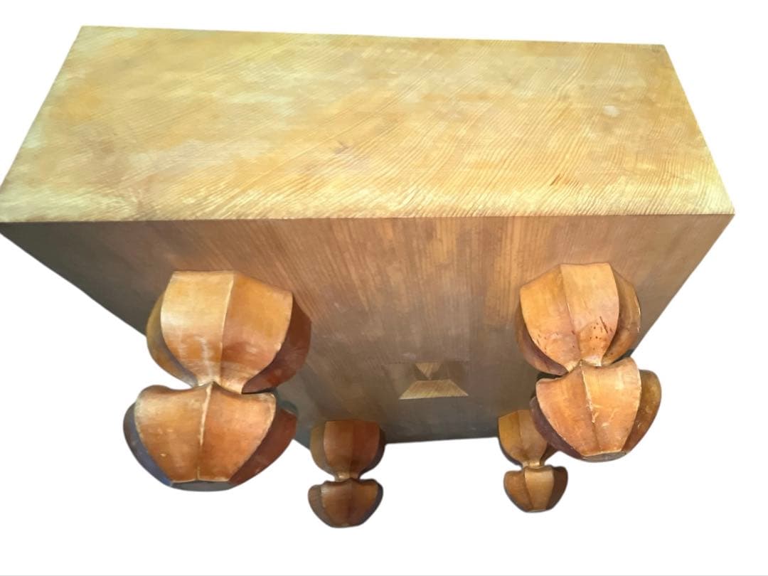 木製碁笥付き 碁盤　本蛤碁石・那智黒碁石　フルセット