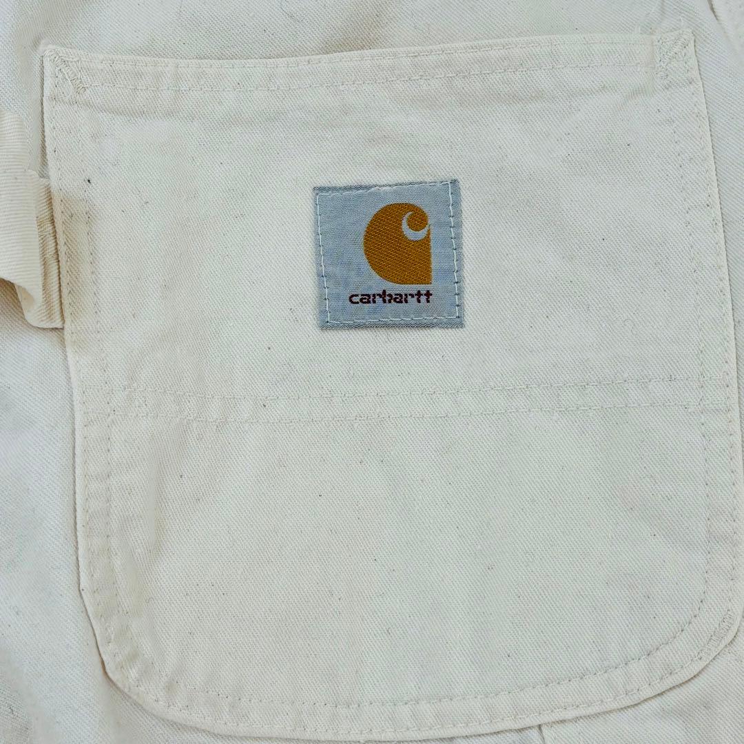 カーハート　デニム　ホワイト　USA製　ヴィンテージ　パンツ　レア　アメリカ