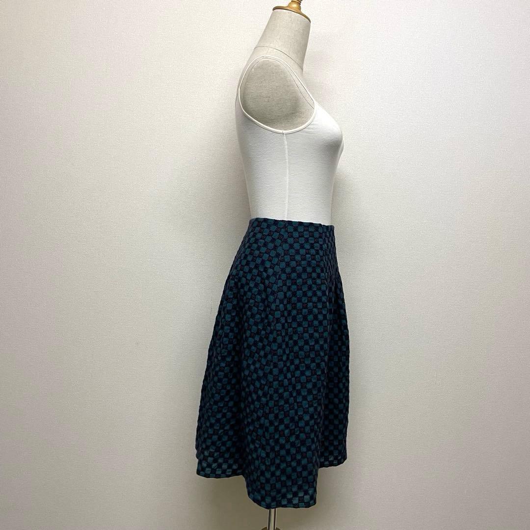 【新品タグ付き】Sybilla ジャガード織高級感エレガントフレアスカート