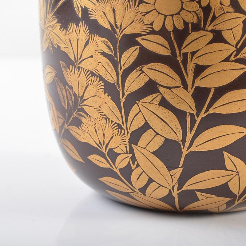 茶道具　漆塗　時代秋草蒔絵　棗　時代箱　M　R6284