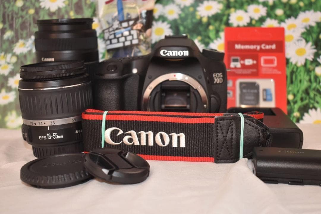 EOS70Dダブルレンセット❤️野球や運動会撮影に❤️Wi-Fiでスマホ写真