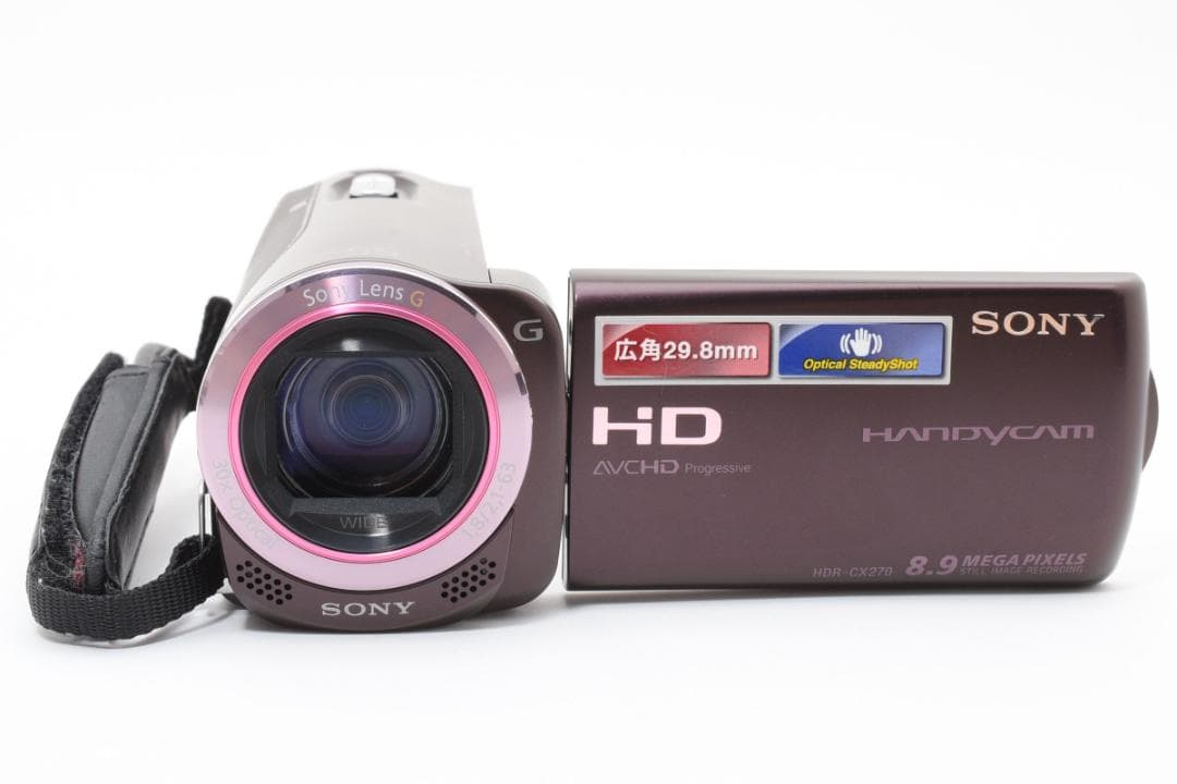【美品】SONY Handycam HDR-CX270V ブラウン　動作確認済