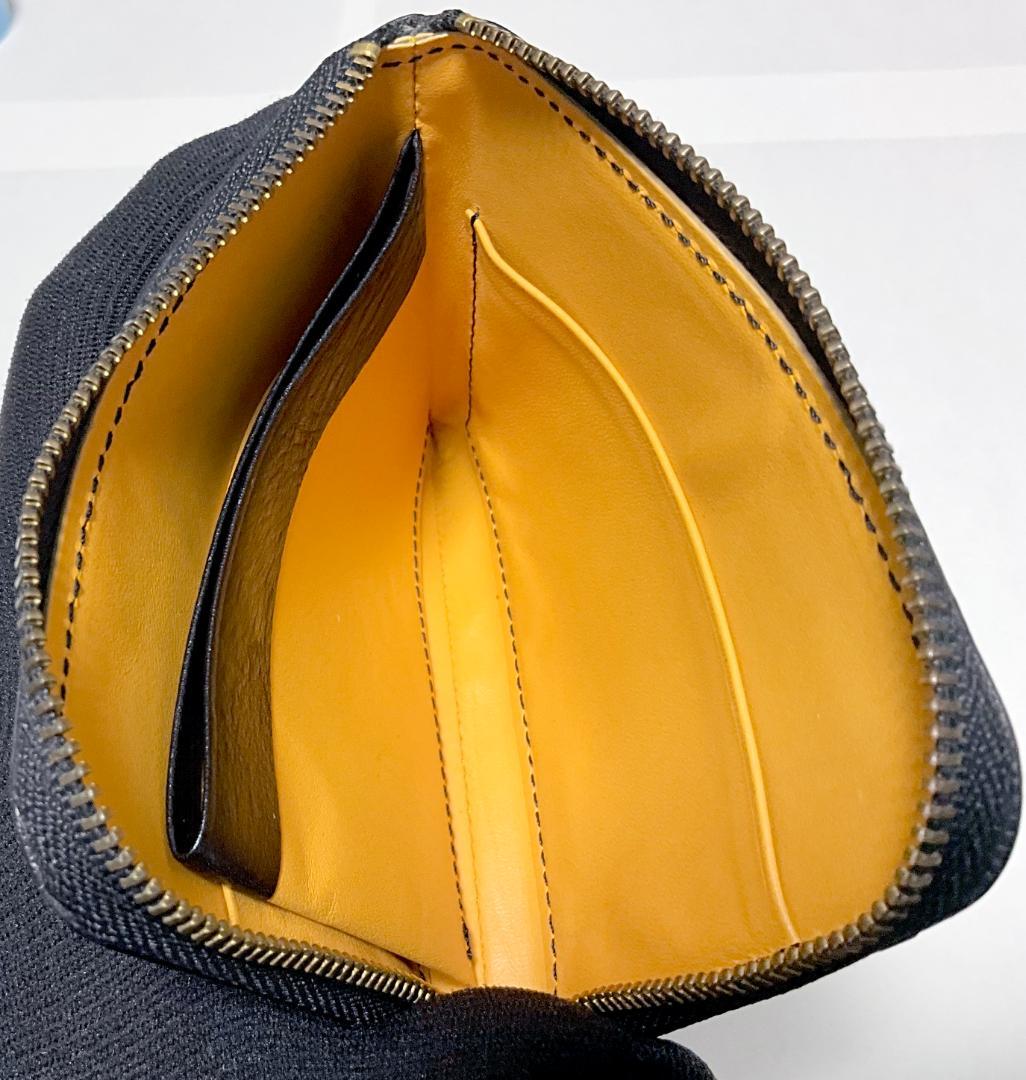 美品★GANZO Lファスナー レザー ミニ財布 コンパクト財布