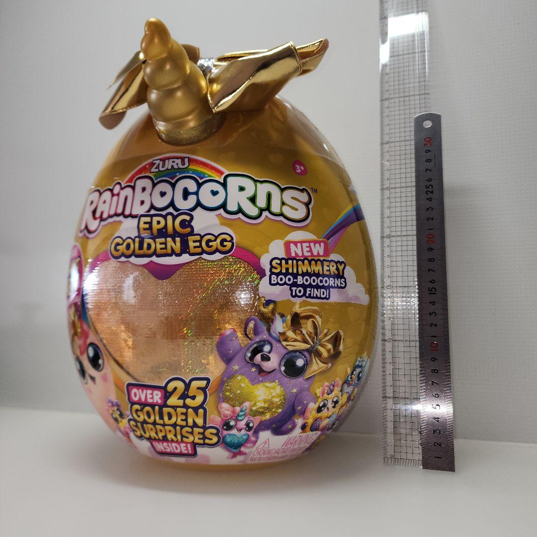 巨大 レインボーコーンズ ゴールデンエッグ　トナカイ　ぬいぐるみ　サプライズトイ
