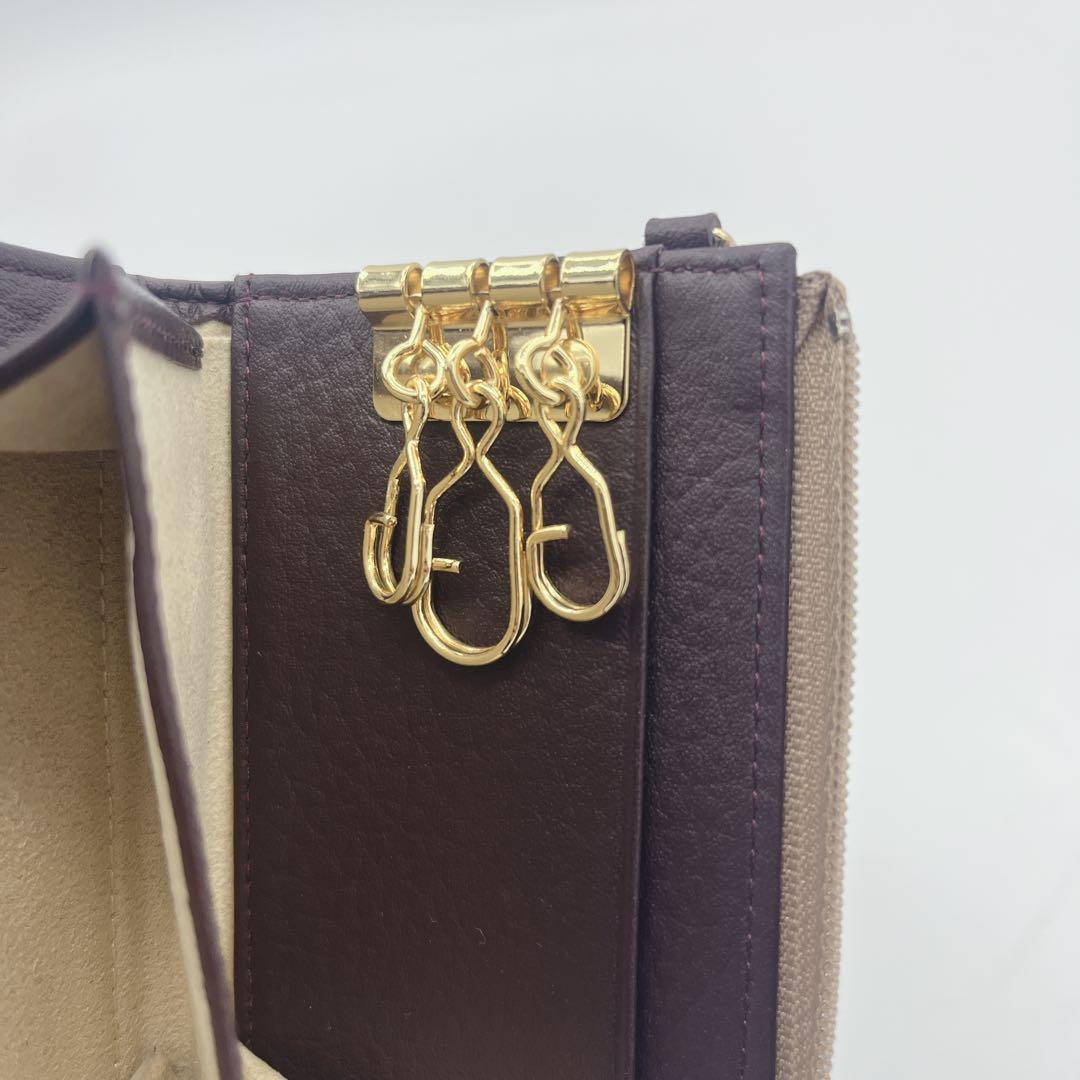 未使用級⚫︎ATAO アタオ キーケース L字ファスナー ケース 金具