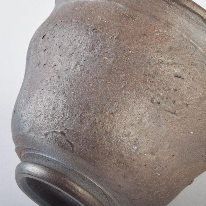 常滑焼 小西洋平作 窯変 ぐい呑 共布共箱 V 8657