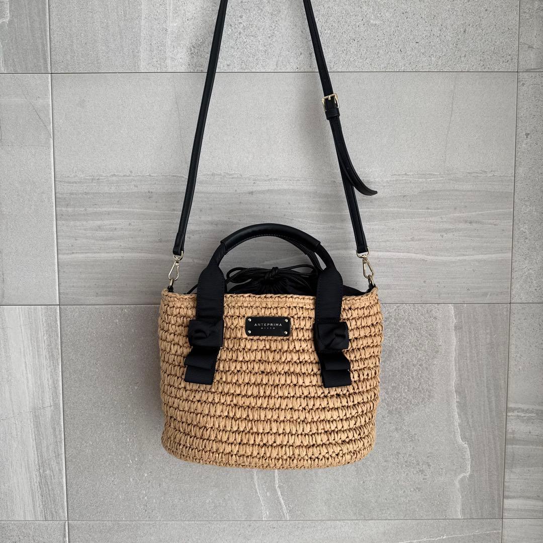 ANTEPRIMA アンテプリマ ミスト オルタ ラフィア 2way カゴバック