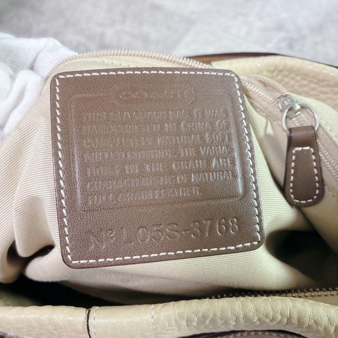 バッグ COACH SOHO ONESHOULDERBAG LEATHER BEGIE