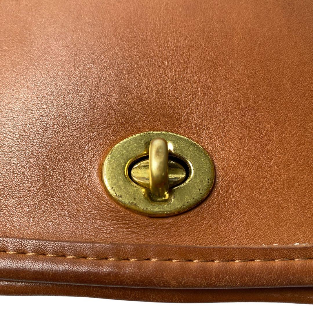 old coach オールドコーチ ショルダーバッグ オールレザー ターンロック