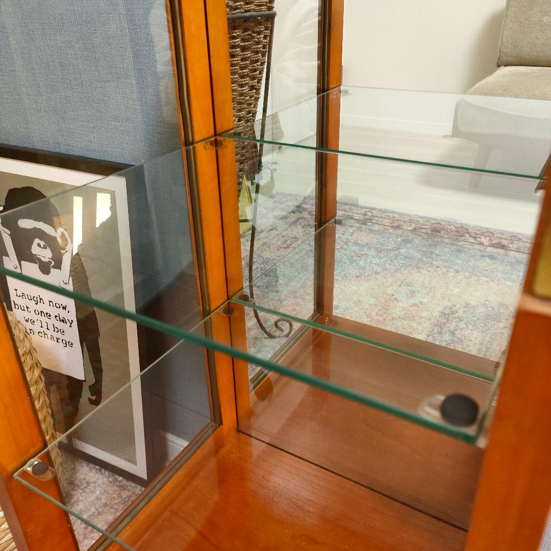 希少】大理石天板クラシック猫脚コレクション飾り棚 ガラスショーケース」