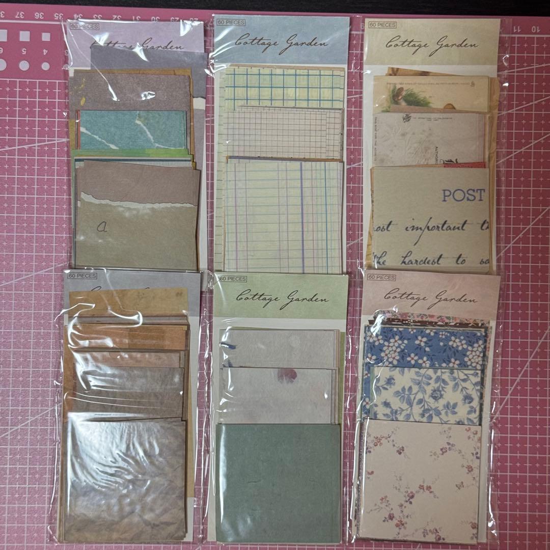 新品未使用コラージュ素材80サイズ紙モノ大量お裾分けステッカー まとめ売り