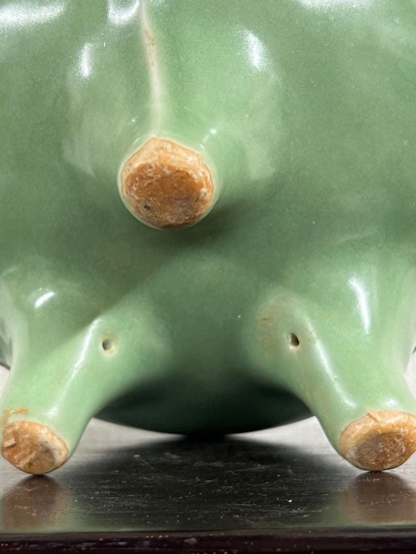 中国古美術青磁袴腰香炉龍泉窯香炉 F1-10