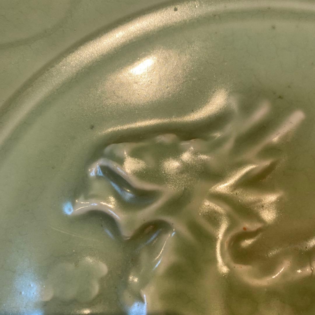 専用 中国古玩 龍泉窯 高麗青磁尺寸大皿