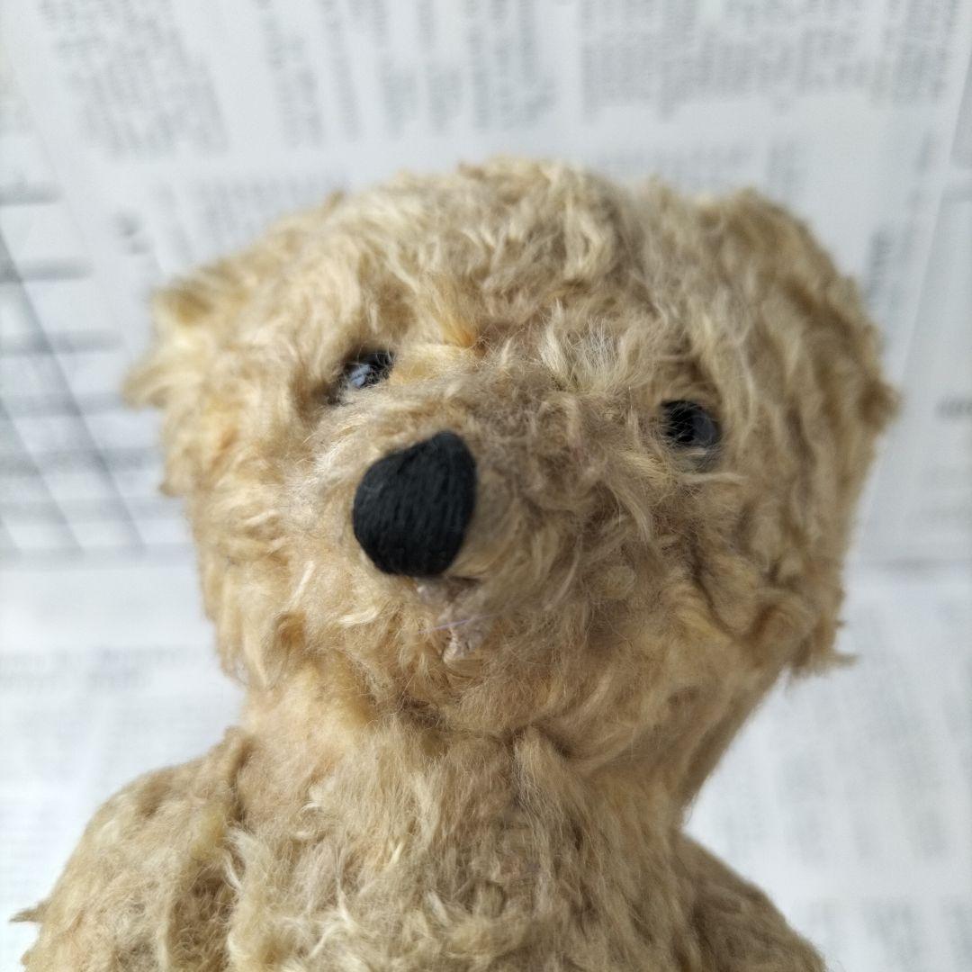 イギリス ビンテージ テディベア レーヨンプラッシュ 仲良しペアで