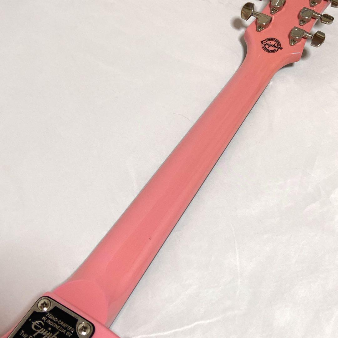 エピフォン レスポール100 ピンク エレキギター 限定品 稀少 - メルカリ