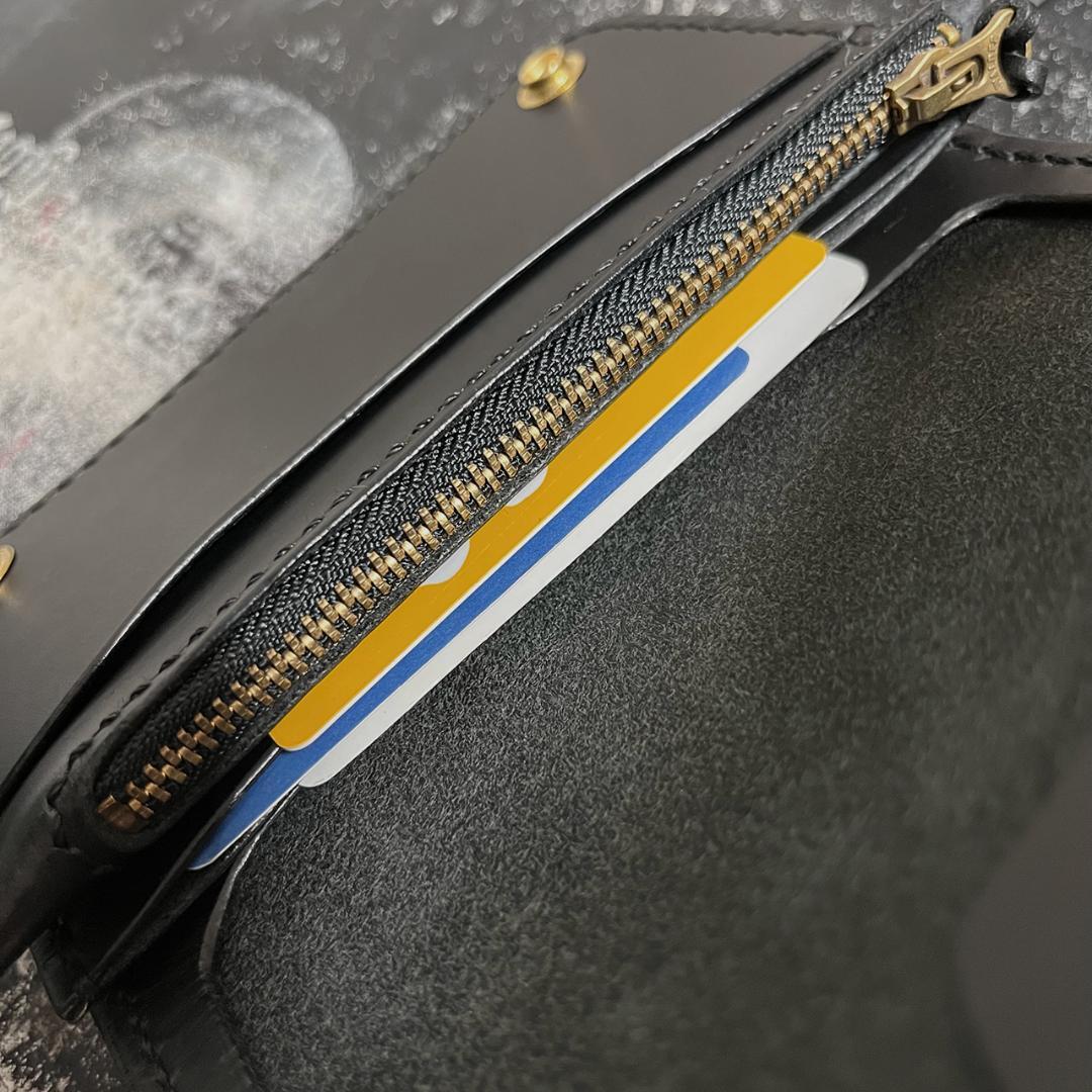 トラッカーウォレット ミドルトラッカーウォレット イタリアレザー 3層 #340