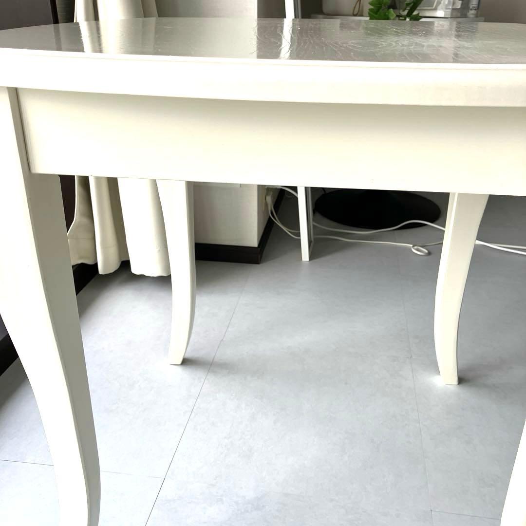 美品　Francfranc 猫脚　ダイニングテーブル75センチ　アイボリー