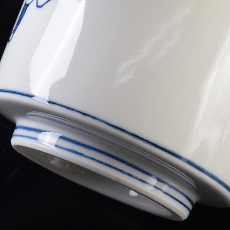 茶道具 西村徳泉造 染付 飛脚絵 火入 共布共箱 V R8669 - メルカリ