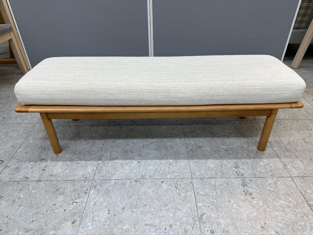 ニトリ　ダイニングテーブルセット　オークエスト　2Pソファ　ベンチ　ベージュ