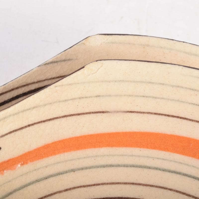 和食器　渦巻文　八角皿　八客　時代箱　C　7941