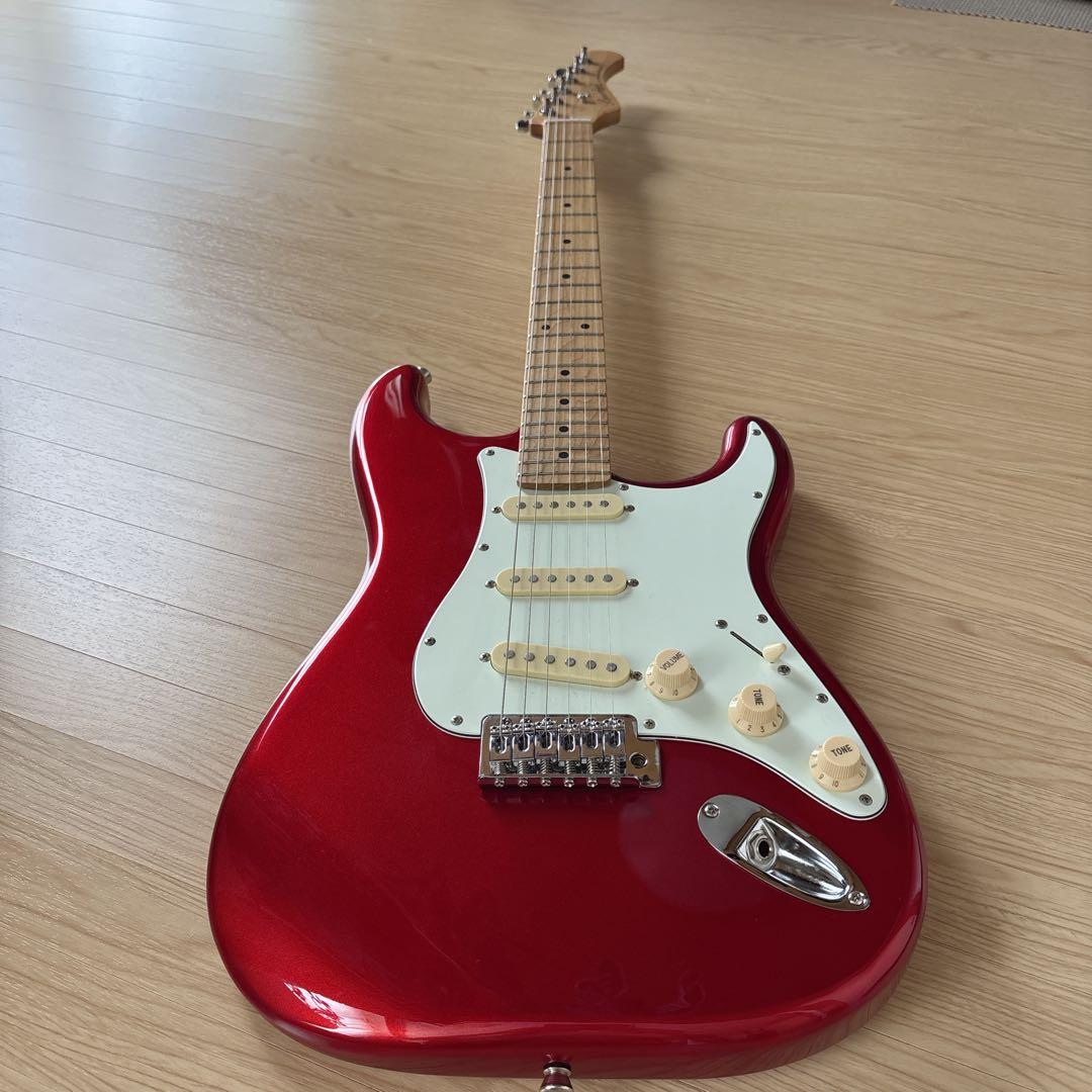 Bacchus ストラト BST-1RSM キャンディアップルレッド