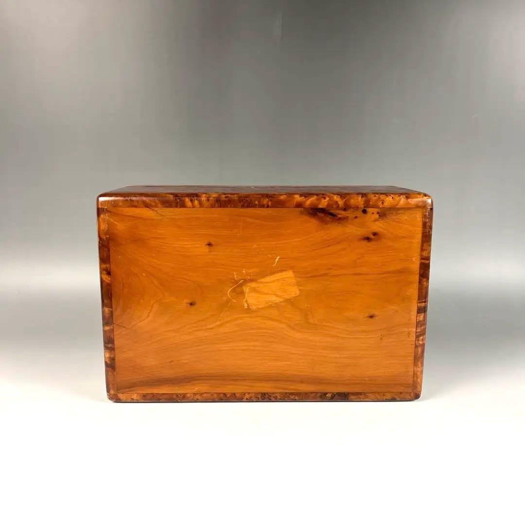 寄木細工の装飾ボックス 螺鈿(ラデン) 大変重厚 宝石箱 金庫 箱 楽天