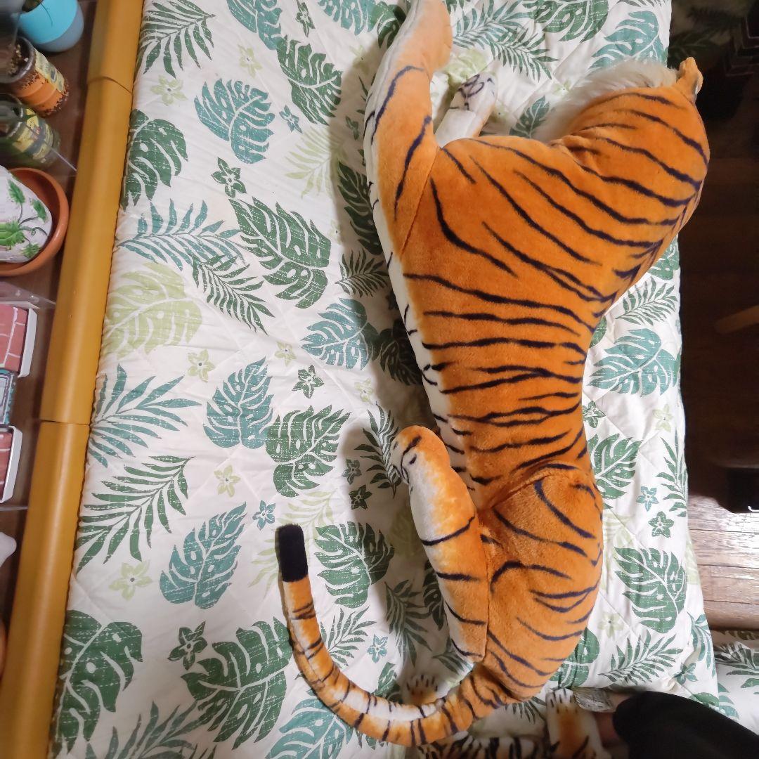 特大リアルタイガーぬいぐるみ！リアルマニアルぬいぐるみマットセット❣